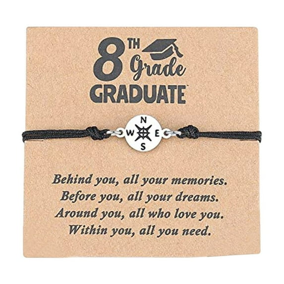 Hxlamzoo 2025 Graduation Bracelet Gift Set for Her/Him - Unisex Woven Bracelets with Keepsake Box, Perfect for High School & College Graduates