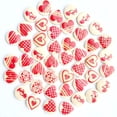 thumbnail image 1 of Hxlamzoo 20mm Wooden Buttons with Heart Pattern - 50 PCs for Sewing, Scrapbooking, DIY Crafts - Mixed Colors Natural Wood 2-Hole Vintage Craft Supplies, 1 of 4
