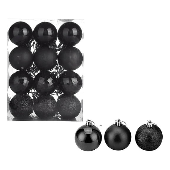 Hxlamzoo 24-Pack 4cm Christmas Tree Balls Hanging Ornaments for Home & Party Decor