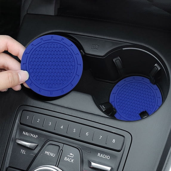 Hxlamzoo 2PC Honeycomb Design Heat Insulation & Solid Color Original Car Floor Mats