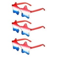 thumbnail image 1 of Hxlamzoo 3 Pack Patriotic Star Sunglasses for Independence Day Parties, Red White Blue UV380 Protection, Unisex Festival Accessories & Decorations, 1 of 6