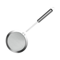 Hxlamzoo 304 Stainless Steel Fine Mesh Skimming Spoon - Oil Filter Colander for Grease, Foam Removal in Soups, Frying with Ergonomic Handle (2025 Upgraded Design)