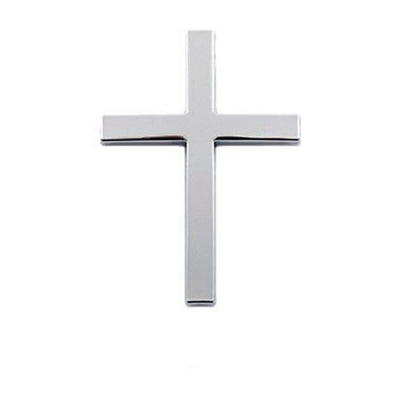 Hxlamzoo 3D Metal Christ Cross Car Emblem Stickers - Scratch Resistant, Rustproof Alloy Automotive Decals for Personalized Body Decor