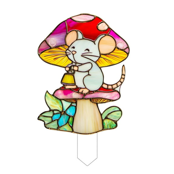 Hxlamzoo 3D Mushroom Planter Decor for Rooms & Gardens - DIY Cute Plant Insert with Durable Waterproof Plastic | Indoor/Outdoor Decorative Ornament