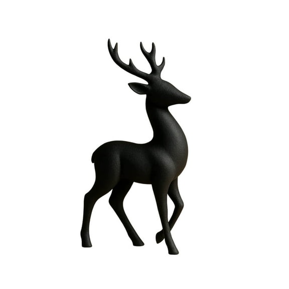 Hxlamzoo 3D Printed European-style Faux Plastic Deer Statue for Entryway Decor, Indoor Outdoor Home Garden Decoration, Housewarming Wedding Gift