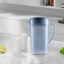Hxlamzoo 3L Clear Plastic Cold Water Pitcher with Lid - BPA-Free, Leak-Proof for Iced Tea, Lemonade, Beverages