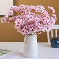 thumbnail image 1 of Hxlamzoo 3PCS Cherry Blossom Branches Decor Artificial Cherry Blossom Flowers 16" Fake Silk Flower Faux Real Touch Bouquet for Home Wedding Bedroom Japanese Garden Party Decoration(Pink), 1 of 7