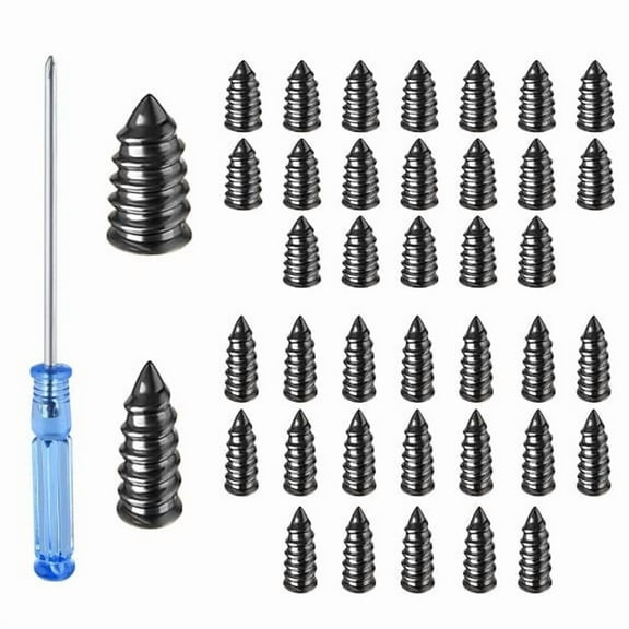 Hxlamzoo 40 Pcs Tire Repair Kit with Storage Box & Screwdriver - Quick Puncture Fix for Motorcycles, Cars, E-Bikes | High-Temp Resistant Rubber Screws with Sealant for Long-Lasting Tire Repairs