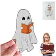 thumbnail image 1 of Hxlamzoo 5 Pcs Transparent Clear Ghost Bookmarks 2.36 Inch Waterproof Halloween Book Accessories Cute Gothic Design for Book Lovers Reading Supplies Party Favors Home Decor, 1 of 8