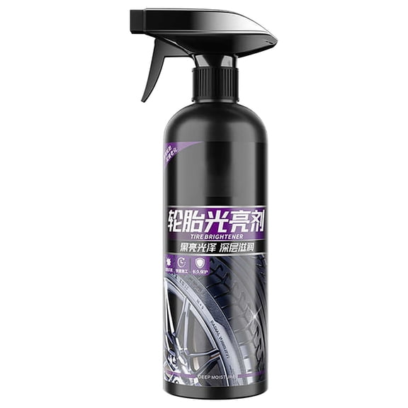 Hxlamzoo 500ml Car Tyre Cleaner & Conditioner with Protective Wax - Foam Formula for Long-Lasting Shine, UV & Oxidation Resistance, Safe for Wheels & Paint