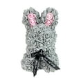 thumbnail image 1 of Hxlamzoo 9.8in Rose Bunny, Handmade Fully Assembled Artificial Flower Roses,Gift for Women, Valentines Day, Birthday, Anniversary, Multiple Colors, 1 of 5