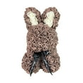 thumbnail image 1 of Hxlamzoo 9.8in Rose Bunny, Handmade Fully Assembled Artificial Flower Roses,Gift for Women, Valentines Day, Birthday, Anniversary, Multiple Colors, 1 of 6