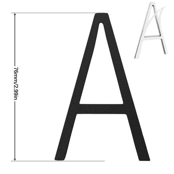 Hxlamzoo A-Z Letter Door Number, Stainless Steel, Suitable for Home, Office Door, 2.99 Inch