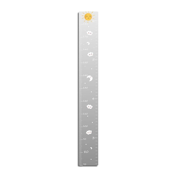 Hxlamzoo Acrylic Growth Chart Mirror for Kids - Shatterproof Puzzle Design with Measuring Tape, Easy Install No Tools, Perfect Birthday Gift to Track Child's Height & Milestones