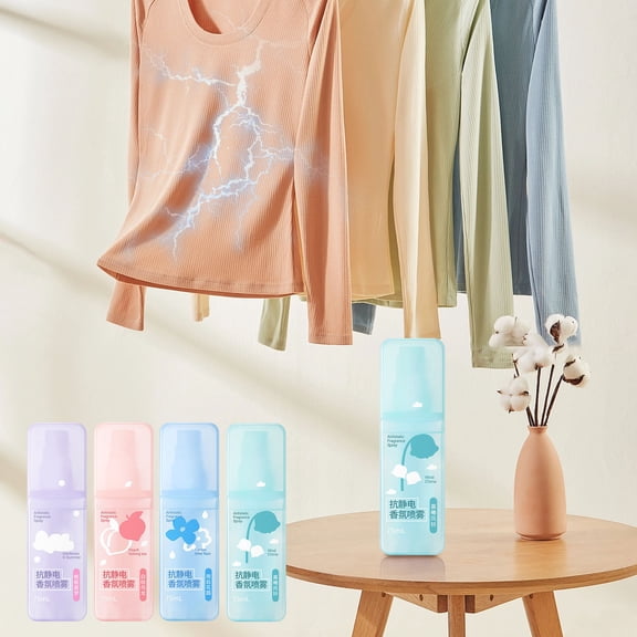 Hxlamzoo Anti-Static Fabric Spray - Softens Clothes, Removes Wrinkles, 75ml