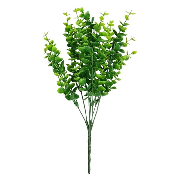 Hxlamzoo Artificial Eucalyptus Greenery Bouquet - Realistic Faux Money Leaf Plant for Home Decor, Wedding Arrangements, and Indoor/Outdoor Decoration (Plastic, Green)