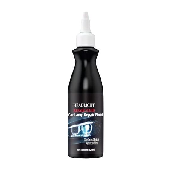 Hxlamzoo Auto Headlight Restoration Liquid 120ml - Car Headlight Scratch Restorer for Yellowing & Oxidation, Polish Cleaner with UV Protection, Easy DIY Repair Kit for Vehicles & Motorcycles