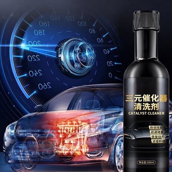 Hxlamzoo Automotive Catalytic Converter Cleaner 100ml – Powerful Engine Carbon Deposit Remover to Improve Fuel Efficiency, Reduce Emissions, Extend Engine Life (Eco-Friendly Formula)