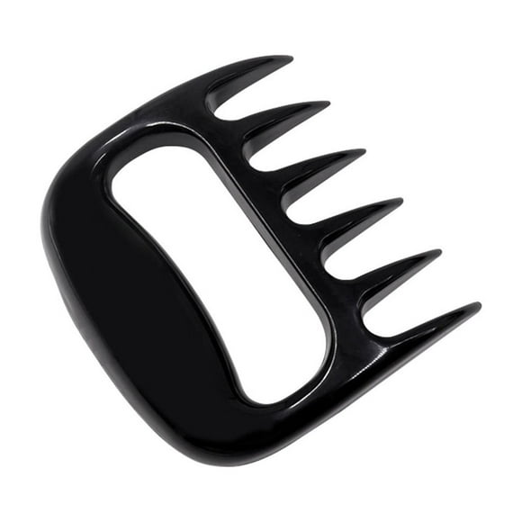 Hxlamzoo Bear Claw Meat Shredder - Heat-Resistant BBQ Grill Shredding Claws for Pulled Pork, Chicken, Beef - Ergonomic Kitchen Tool with Non-Slip Grip, Easy to Clean, Durable (Black)