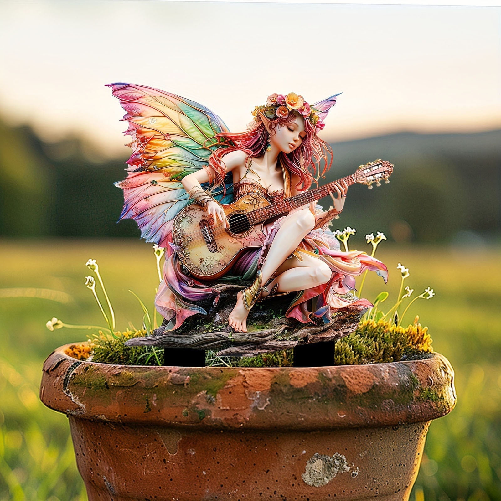 Photo inspiration: Gallery Detail: Hxlamzoo Boho Acrylic Fairies Garden Stakes Decorative Fairy Decor