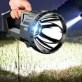 thumbnail image 1 of Hxlamzoo Brightest Outdoor Flashlight with 10000 Lumens, LED Light ,Rechargeable Powerful Torch, Long Throw Up To 100-300 Meters, for Indoor Outdoor Emergency, 1 of 9