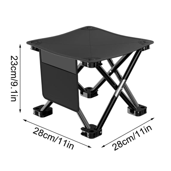 Hxlamzoo Camping Stool, 13 Inch Portable Folding Stool, Camp Stool,Folding Small Chair,Mini Lightweight Chair,360 Lbs Capacity with Carry Bag,for Camping Fishing Hiking Gardening and Beach