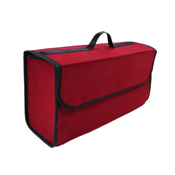 Hxlamzoo Car Trunk Organizer Box Portable Foldable Storage Box Case Multi-use Tools Auto Interior Stowing Tidying Container Bags for Car Truck SUV Camping Felt Cloth