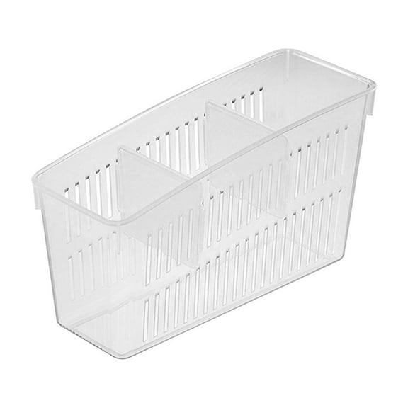 Hxlamzoo Clear Refrigerator Organizer with Wheels, Stackable Kitchen Storage Bins for Freezer, Eggs, Fruits, Vegetables – Space Saving Plastic Drawer Containers (White)