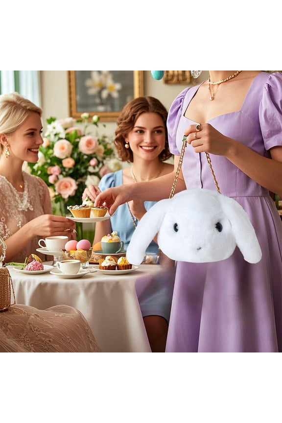 Clearance Easter Plushs Bunnys Bag Crossbody Bag Small Backpack Big Head Bunny Ear Bag Holiday Decoration Storage 2025 Summer Saving