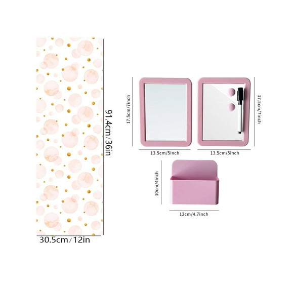 Hxlamzoo School Locker Magnetic Wallpaper 12" x 36" Removable Magnetic Locker Sheet Trimmable Wall Magnetic Sticker, Decorative Easy Install for Office Supplies