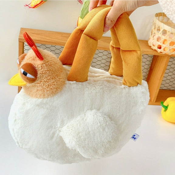 Hxlamzoo Clearance Plush Chicken Bag Clucky Chicken Bag Doll Doll Handbag