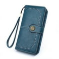 thumbnail image 1 of Hxlamzoo Clearance Supplies Womens Wallet Blocking Leather Multi Card Case Ladies Purse Wristlets, 1 of 1