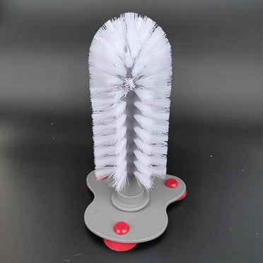 Hxlamzoo Creatives Suction Cup Glass Bottle Cleaning Brush Kitchen Rotate Wash Cup Brush