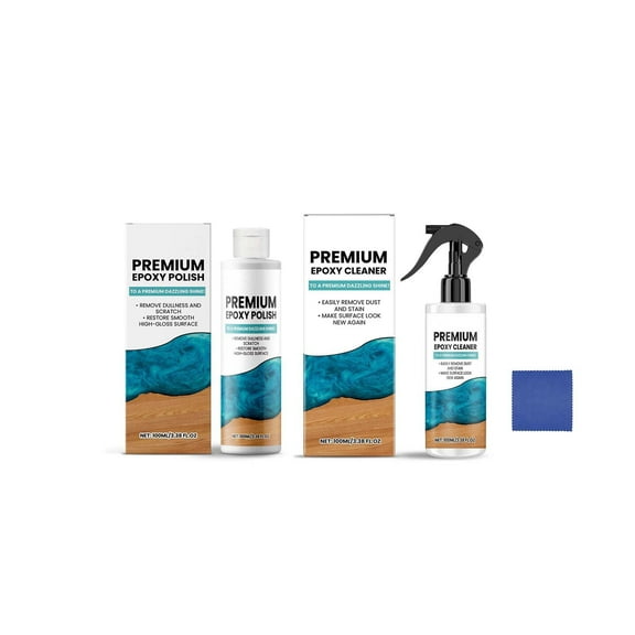 Hxlamzoo Epoxy Resin Cleaner & Stain Remover - 200ml Multi-Surface Degreaser for Countertops, Automotive & Metal Surfaces