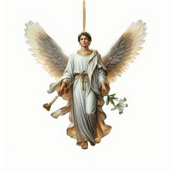 Hxlamzoo Flat Angel Car Pendant - Rearview Mirror Hanging Ornament for Safe Driving Blessing, Holiday Gift Decor with Easy Installation (Fashionable Interior Accessory)