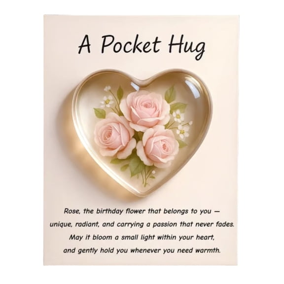 Hxlamzoo Flowered Pocket Gift Card with Elegant Design for Birthdays, Anniversaries, Special Occasions - Durable Keepsake, Thoughtful Gifting, Easy Redemption