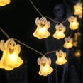 thumbnail image 1 of Hxlamzoo Halloween String Lights - 20 LED Pumpkin Lights Battery Powered 120in String Lights 2 Lighting Modes Halloween Decorations Lights for Backyard Party Porch Tree Indoor Outdoor Decor, 1 of 6