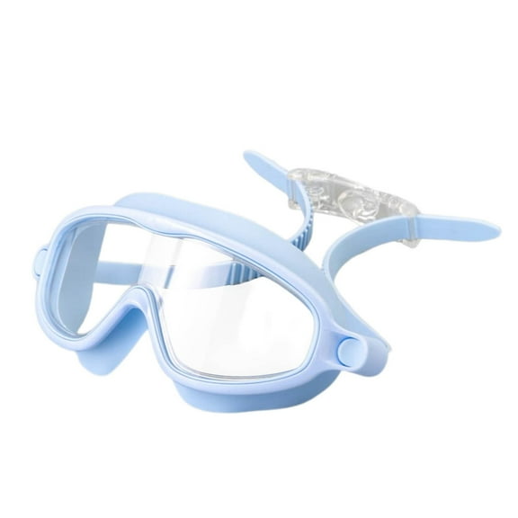 Hxlamzoo High-Definition Large Frame Anti-Fog Swimming & Diving Goggles with Earplugs and Nose Clip for Kids
