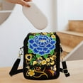thumbnail image 1 of Hxlamzoo Home Supplies Clearance Yunnan Ethnic Style Embroidery Bag for Women Embroidered Body Mini Bag Flip Phone Bag, 1 of 3