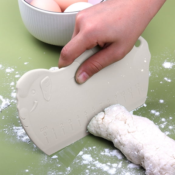 Hxlamzoo Household Silicone Scraper with Scale, 6.6*3.5 Inch