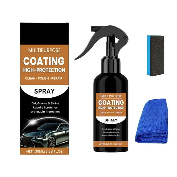 Hxlamzoo Hydrophobic Car Protective Coating Spray 100ml - Multi-Effect Scratch Repair, Enhanced Wiper Performance & All-Weather Glass Protection