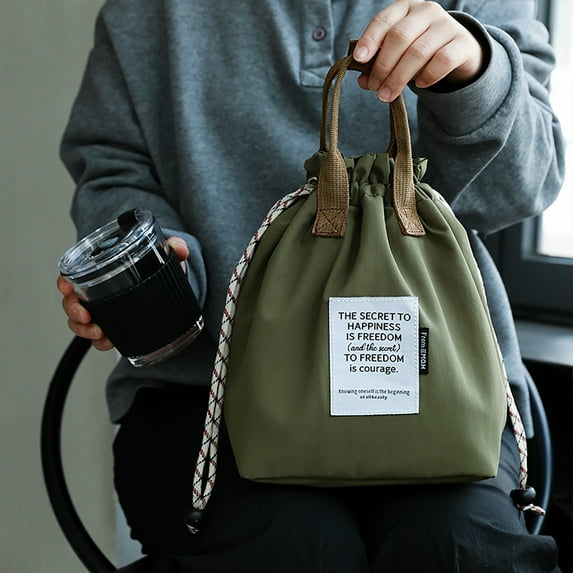 Hxlamzoo Insulated Lunch Box Bag for Office & Students, Large Capacity Thermal Tote with Leak-Proof Design, Waterproof Commuting Handbag for Work, School, Outdoor