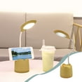 thumbnail image 1 of Hxlamzoo LED Desk Lamp for Home Office, Battery Operated Desk Light for Computer/Desktop - Small, Cute, 3 Colors, Rechargeable, Flexible Gooseneck, Pen Holder - Study Table Lamp for Bedroom Reading, 1 of 6