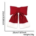 thumbnail image 1 of Hxlamzoo Large 3D Christmas Bow Tie Decorations - Festive Holiday Hanging Pendants for Tree, Hotel, Mall & Window Display, 1 of 9