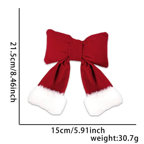 Hxlamzoo Large 3D Christmas Bow Tie Decorations - Festive Holiday Hanging Pendants for Tree, Hotel, Mall & Window Display