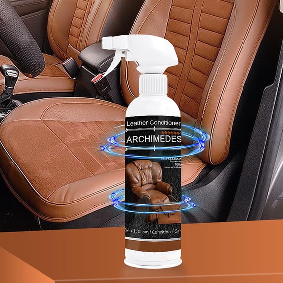 Hxlamzoo Leather Conditioner, Car Interior Cleaner, Strong Decontamination Cleaner for Door Panel and Ceiling Interior 300ML