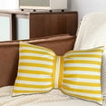 thumbnail image 1 of Hxlamzoo Lovely Stripped Velvet Bow Tie Pillow with Core Sofa Decorative Waist Cushion Bedding Plush Throw Pillow Soft Plush Cushions, 1 of 6