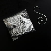 Hxlamzoo Metal Ornament Hooks for Christmas Tree & Party Decor, Sturdy Metal Wire, 20-Pack (2"x1")