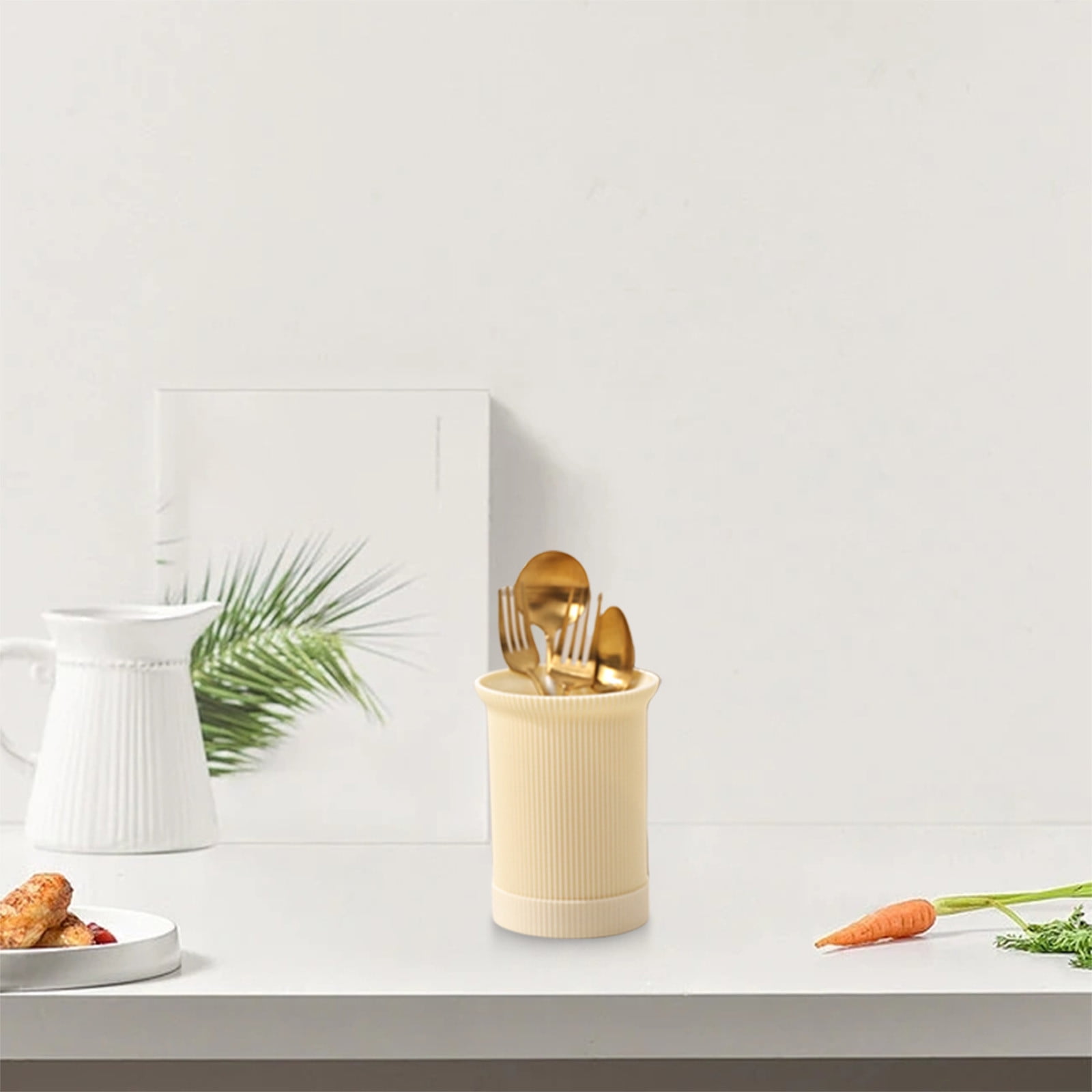 Hxlamzoo Plastic Wall Mounted Tableware Storage Box for Kitchen Counter