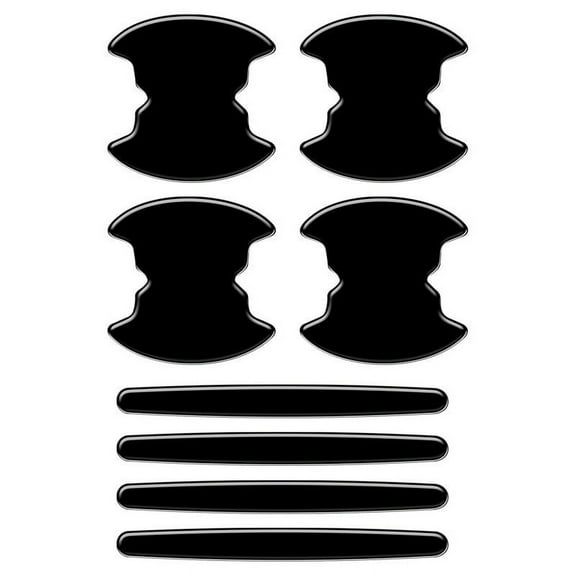 Hxlamzoo Premium Transparent Car Door Scratch Protection Stickers - 8pcs, Durable & Universal Fit for All Vehicles